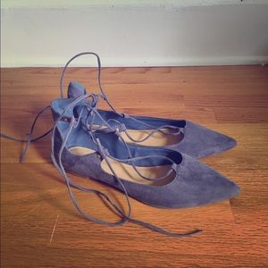 GAP lace-up ballet flats